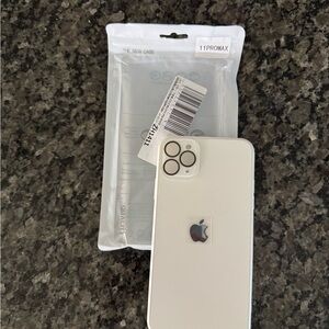 Apple White iPhone  11 promax Case Sleek Design
